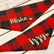 Load image into Gallery viewer, Buffalo Plaid Bandana