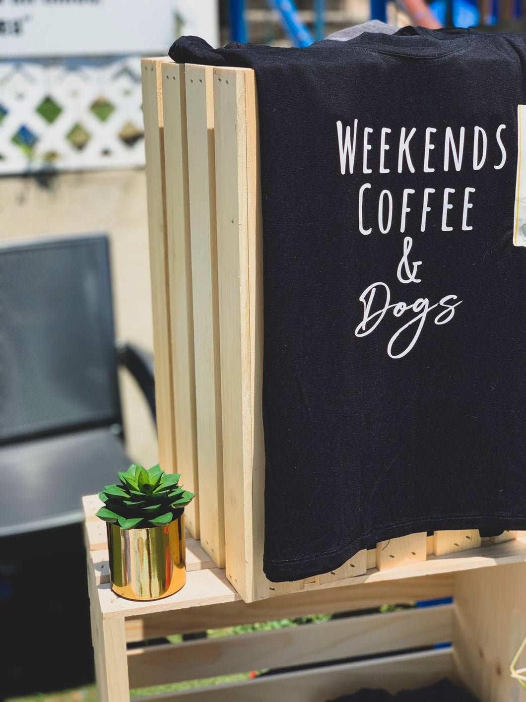 Weekends, Coffee & Dogs T-shirt